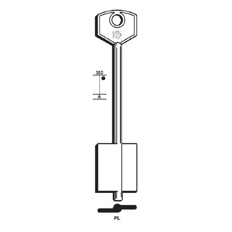Chiave grezza doppia mappa lunga potent pl