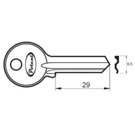 CHIAVE GREZZA K2765 R1 - 10 pezzi POTENT