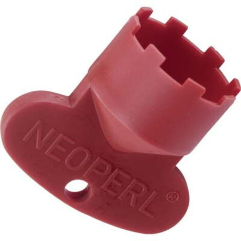 Chiave in plastica rossa per aeratore integrato maschio 21,5x100