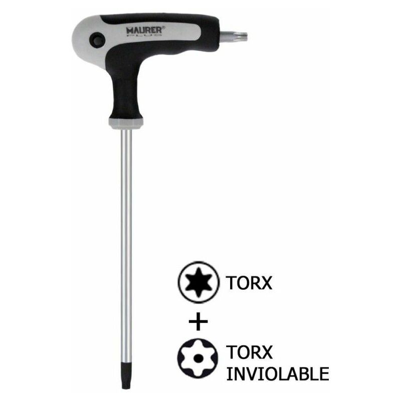 Image of Chiave Torx Maurer con impugnatura a t T07 antimanomissione