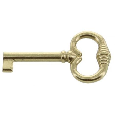 CHIAVE P/MOBILI 33708 35X62 MM OTTONE LUCIDO 25 PZ