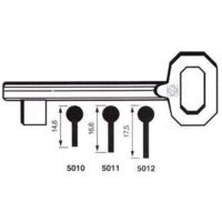 Set Chiavi Per Cilindro Serratura MR259766 - Compatibile Con Mitsubishi Pajero Montero II (1990-2004), Antiusura E Ad Alta Durata