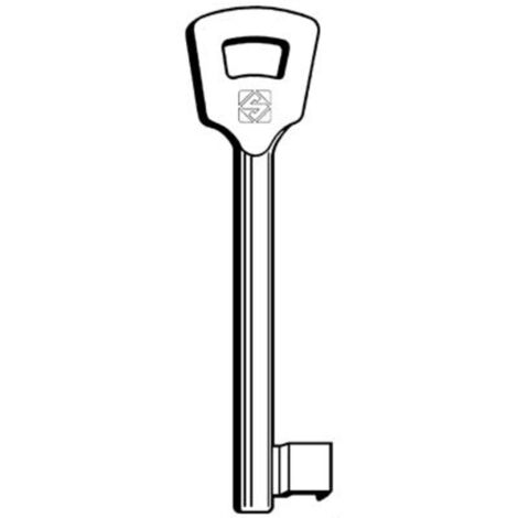 CHIAVE PATENT 6NFHL SILCA - OTTONE NICHELATA SATINATA - 5 pezzi