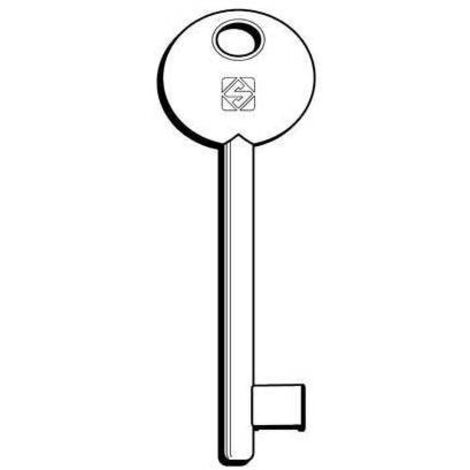 CHIAVE PATENT 6P2D SILCA - OTTONE NICHELATO - 5 pezzi