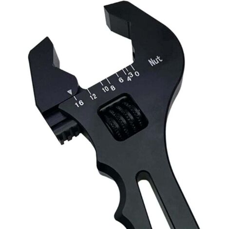 Chiave per auto modificata AN3-AN16 Chiave per tubi dell'olio Chiave regolabile a V Accessori per auto modificate (nero)