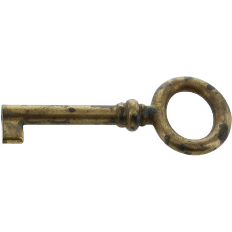 CHIAVE PER MOBILI 33728 29X69 MM OTTONE ANTICATO- METAL STYLE- 25,0 pz