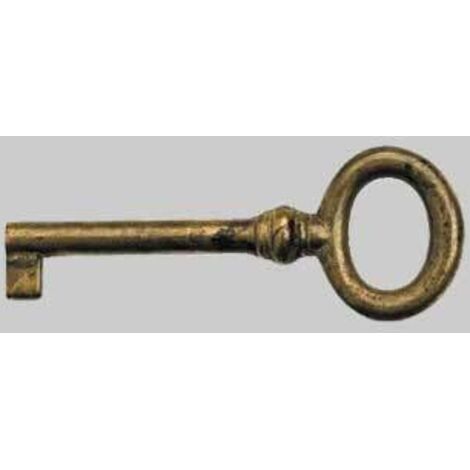 Chiave per mobili 33728 29x77 mm - ottone antico