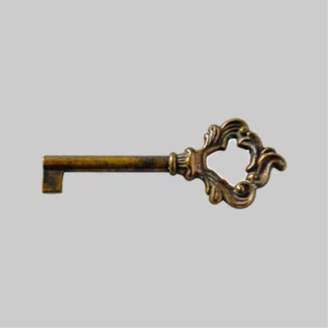 Chiave per mobili '7009' 31x81 mm - patinato antico GIUSTI