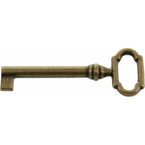 CHIAVE PER MOBILI IN OTTONE ANTICO MM 27X69 (12632)