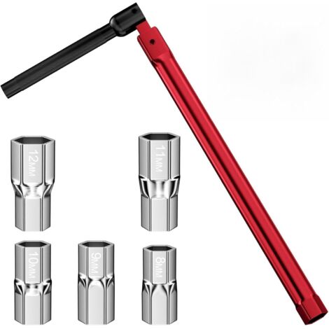 Set 3 Chiavi Doppie In Alluminio Per Modellismo RC – Misure 3-4 / 4,5-5 / 5,5-7 Mm, Rosse
