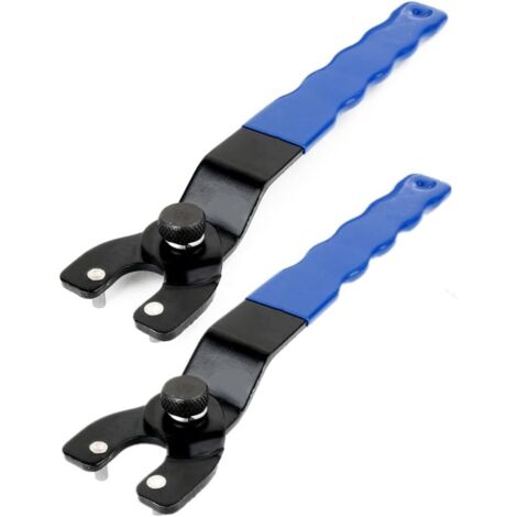 Chiave per smerigliatrice angolare regolabile 2 pezzi, chiavi universali da 8-50 mm con manico in plastica per smerigliatrice angolare, con chiave