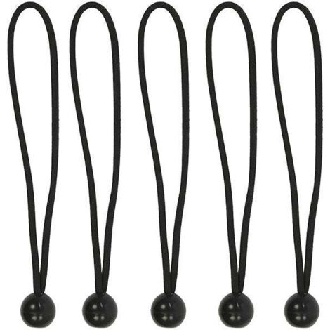Chiave per tenda elastica 25 cm con sfera in plastica - set da 5 pezzi