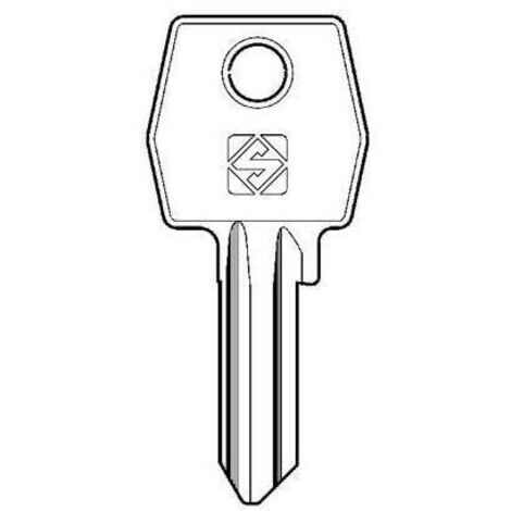 CHIAVE PIATTA AGB AGB2 SILCA - OTTONE NICHELATO - 10 pezzi