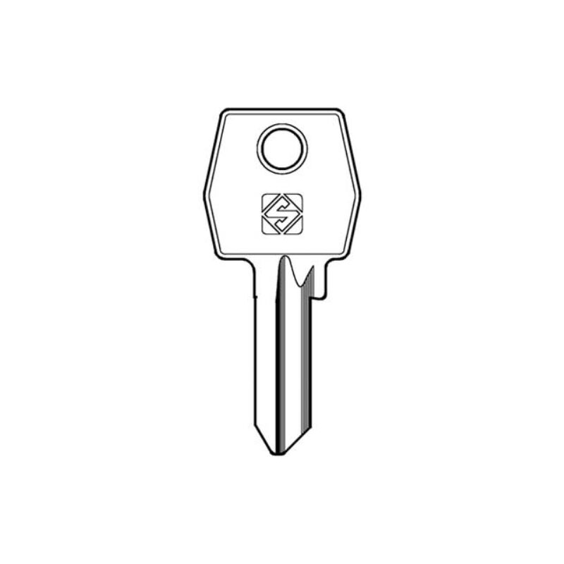 Silca - Chiave piatta agb agb2r ottone nichelato