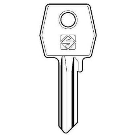 CHIAVE PIATTA AGB AGB3 SILCA - OTTONE NICHELATO - 10 pezzi