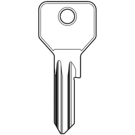 CHIAVE PIATTA CISA 01070.05 ORIGINALE - OTTONE NICHELATO CS120 - 10 pezzi