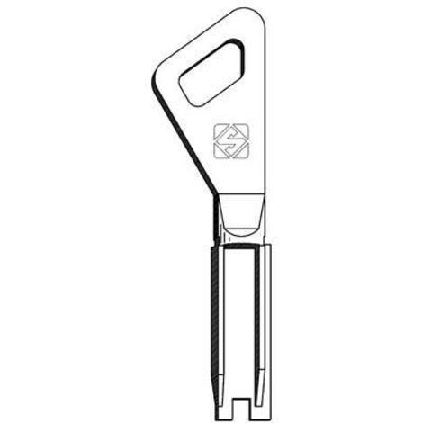 CHIAVE PIATTA FICHET FT500 SILCA - OTTONE NICHELATO - 1 pezzo