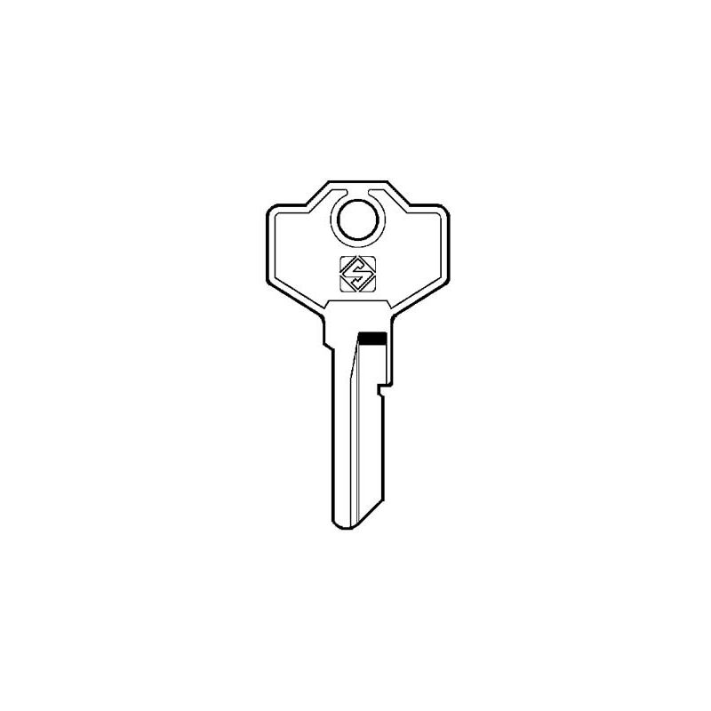 Chiave piatta gussani GS1 Silca ottone nichelato