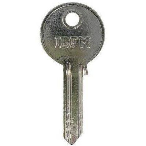 CHIAVE PIATTA IBFM K2302 ORIGINALE - OTTONE NICHELATO - 20 pezzi