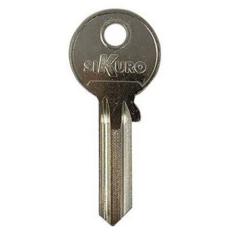 CHIAVE PIATTA ILSA BK007 ORIGINALE - OTTONE NICHELATO - 20 pezzi