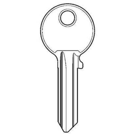 CHIAVE PIATTA ISEO F5 020259 ORIGINALE - OTTONE NICHELATO - 100 pezzi