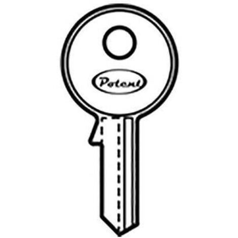 CHIAVE PIATTA POTENT K2715/20 ORIGINALE - OTTONE NICHELATO - 10 pezzi
