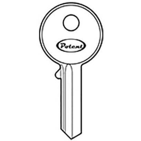 CHIAVE PIATTA POTENT K2730 ORIGINALE - OTTONE NICHELATO - 10 pezzi