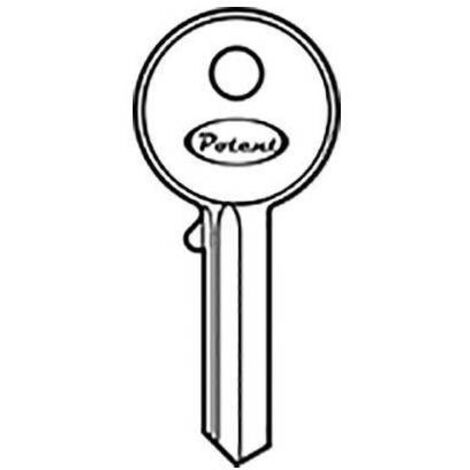 CHIAVE PIATTA POTENT K2740 ORIGINALE - OTTONE NICHELATO - 10 pezzi