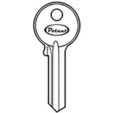 CHIAVE PIATTA POTENT K2765 ORIGINALE - OTTONE NICHELATO - 10 pezzi