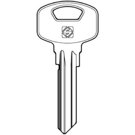 Chiave piatta yale ya91 silca ottone nichelato (25 pezzi) Silca