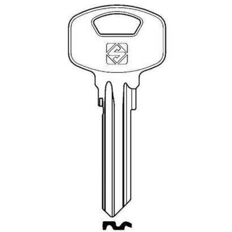 CHIAVE PIATTA YALE YA91SM SILCA - OTTONE NICHELATO - 10 pezzi