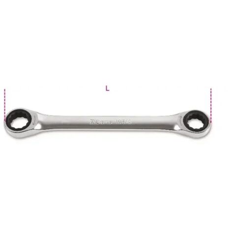 Chiave poligonale a cricchetto beta 195as - 9/16x5/8