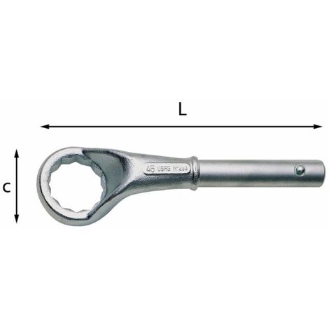 CHIAVE POLIGONALE CURVATA PESANTE 253 32 MM