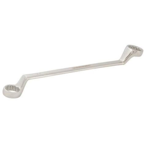 CHIAVE POLIGONALE DOPPIA CON ENTREMITA'CURVE ESAGONALI - MISURE 14x15 - IN ACCIAIO CROMO VANADIO