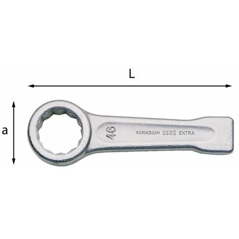 CHIAVE POLIGONALE SEMPLICE A PERCUSSIONE 254 24 MM