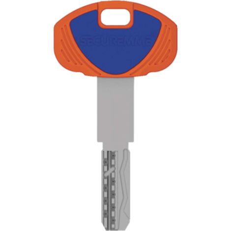 CHIAVE PUNZONATA EVO K64 1B SECUREMME - OTTONE NICHELATO - 5 pezzi