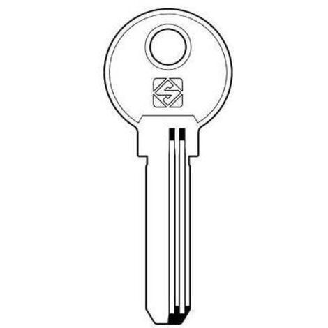 CHIAVE PUNZONATA FAC FAC15 SILCA - OTTONE NICHELATO - 2 pezzi