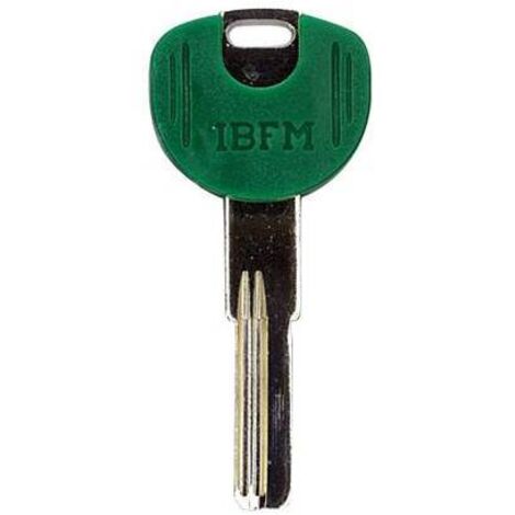 CHIAVE PUNZONATA IBFM K-2306 ORIGINALE - OTTONE NICHELATO - 10 pezzi