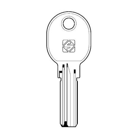 Chiave punzonata iseo r6 r7 ie15 silca ottone nichelato (10 pezzi) Silca