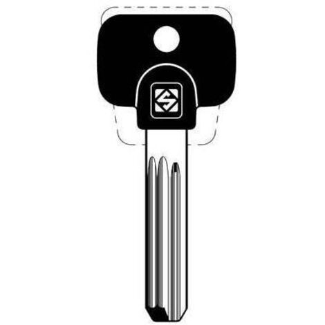 CHIAVE PUNZONATA MULTLOCK MTK13RAP SILCA - OTTONE NICHELATO - 5 pezzi