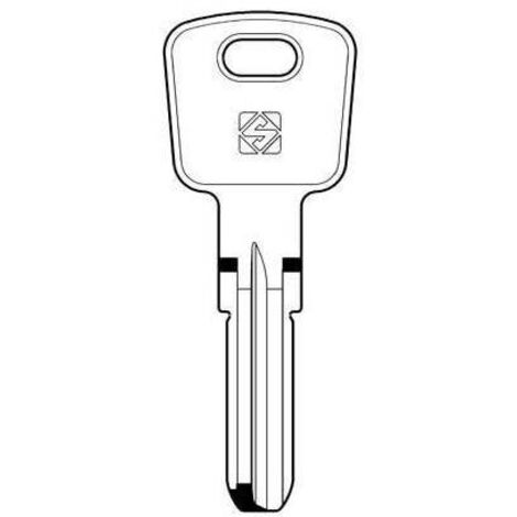 CHIAVE PUNZONATA OMEC OC3 SILCA - OTTONE NICHELATO - 5 pezzi