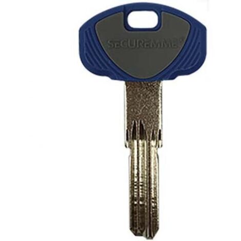 CHIAVE PUNZONATA SECUREMME EVO K1 ORIGINALE - OTTONE NICHELATO - 5 pezzi