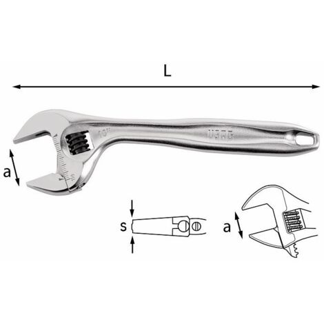 Chiave regolabile a rullo con regolazione rapida Usag 294 AD 150-6" U02940012