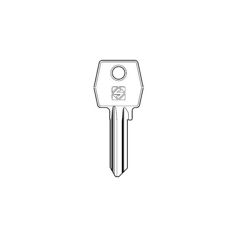 Chiave piatta agb AGB1 Silca ottone nichelato