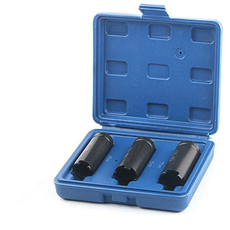 Chiave Smonta e Blocca Dadi Frizione Set 3pz Moto Manicotti a Quattro Denti 2774