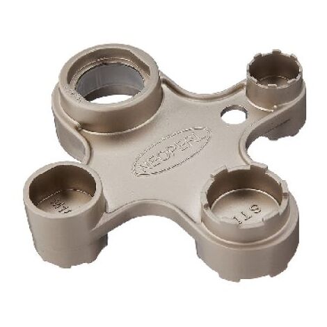 CHIAVE UNIVERSALE NICHELATA PER MONTAGGIO AERATORI