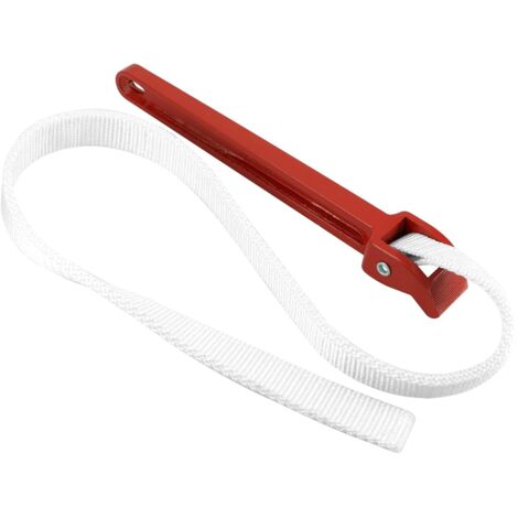 Chiave universale per filtro olio, lunghezza cinghia in nylon 865 mm spessore 6 mm, regolabile fino a diametro max Ø160 mm