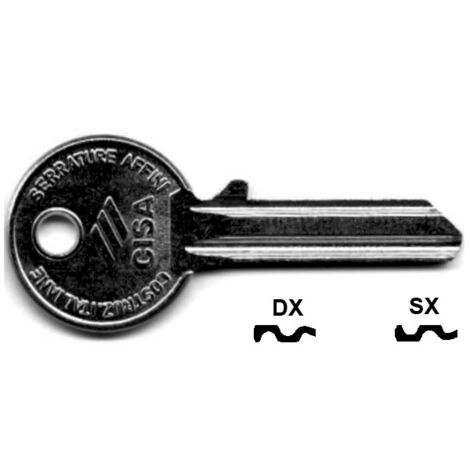 Chiavi 5 spine piccole 01410 - 01410002 sx (tipo silca cs 7r)