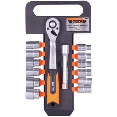 CHIAVI A BUSSOLA BRIXO IN SERIE 14PZ UTENSILI MANUALI BUSSOLE CRICCHETTI