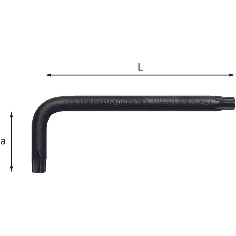 Chiave a Brugola 280 Torx T8 Usag U02800562
